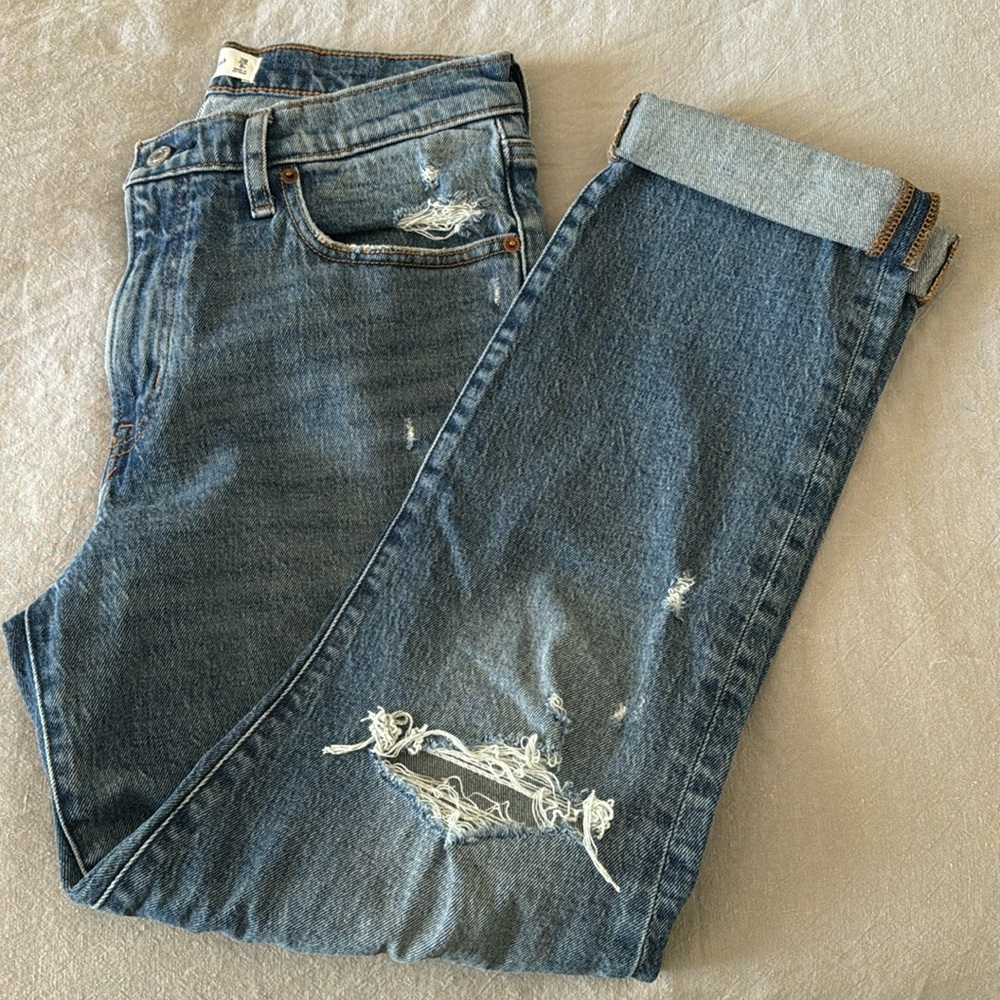 Abercrombie Mid Rise Boyfriend Jeans